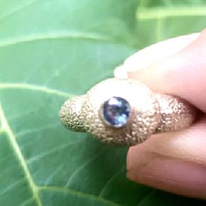Mignon Faget Sapphire Platinum Opus Locule Ring